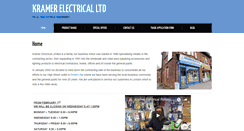 Desktop Screenshot of kramerelectrical.co.uk